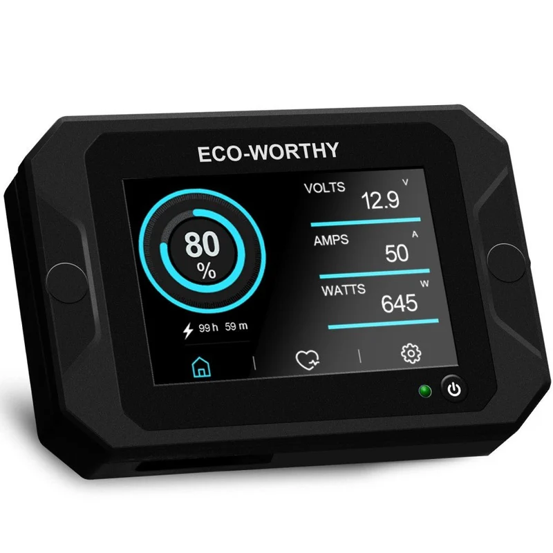 Monitoraggio della batteria 300A con Display tattile da 3.5" sensore Hall per AGM e Lithium (LifePO4)