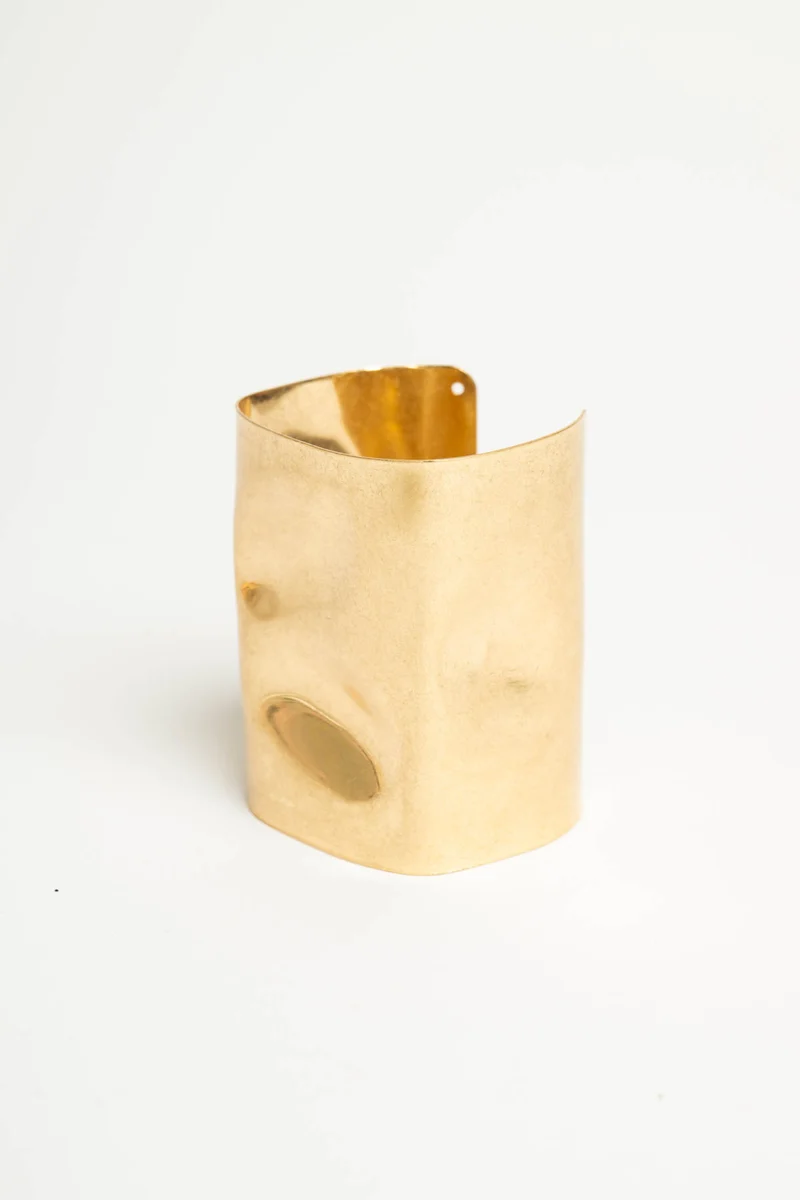 Bracciale rigido a fascia oro