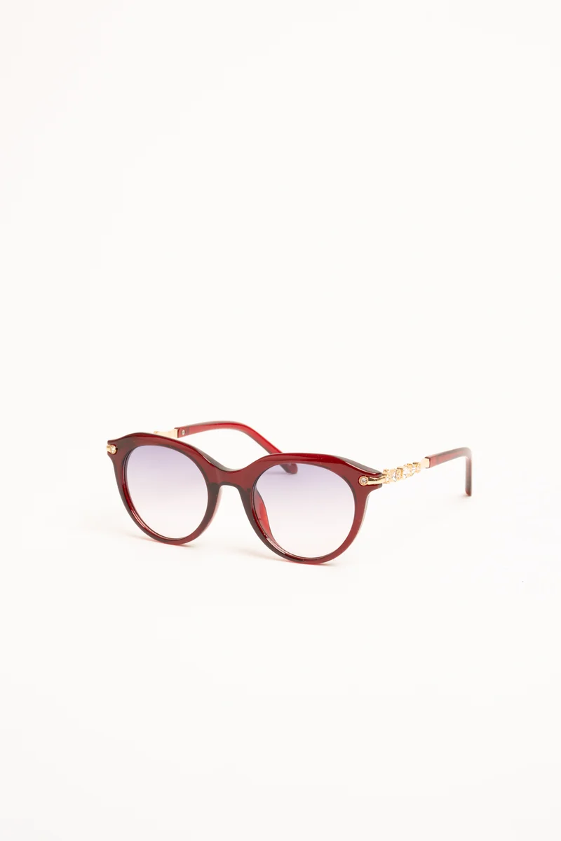 Occhiale da sole rossi con strass