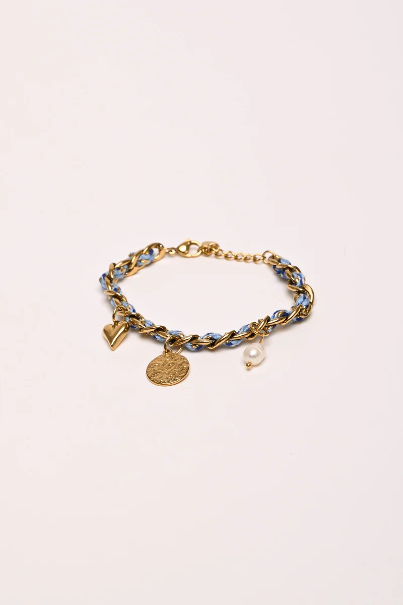 Bracciale a catenella con charms