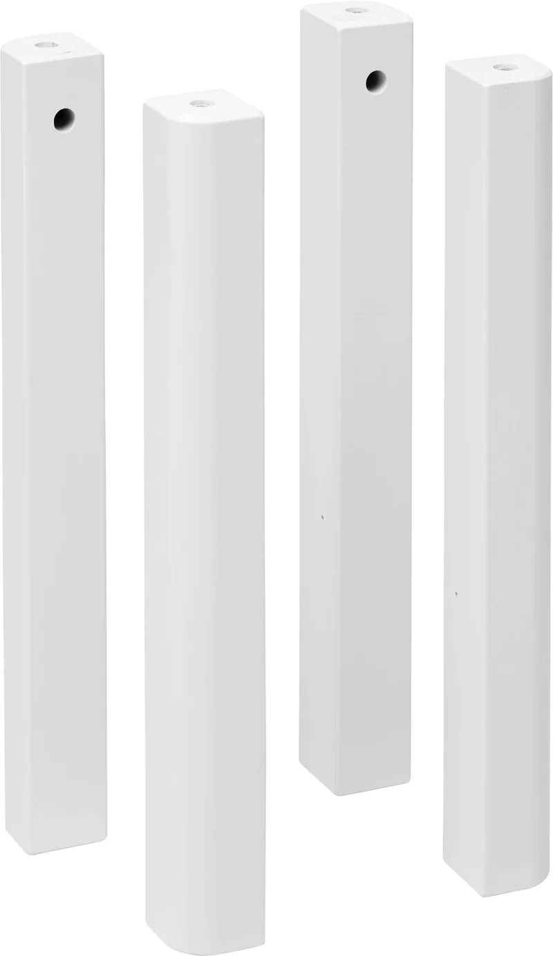 WHITE Pfosten Halbhochbett weiss
