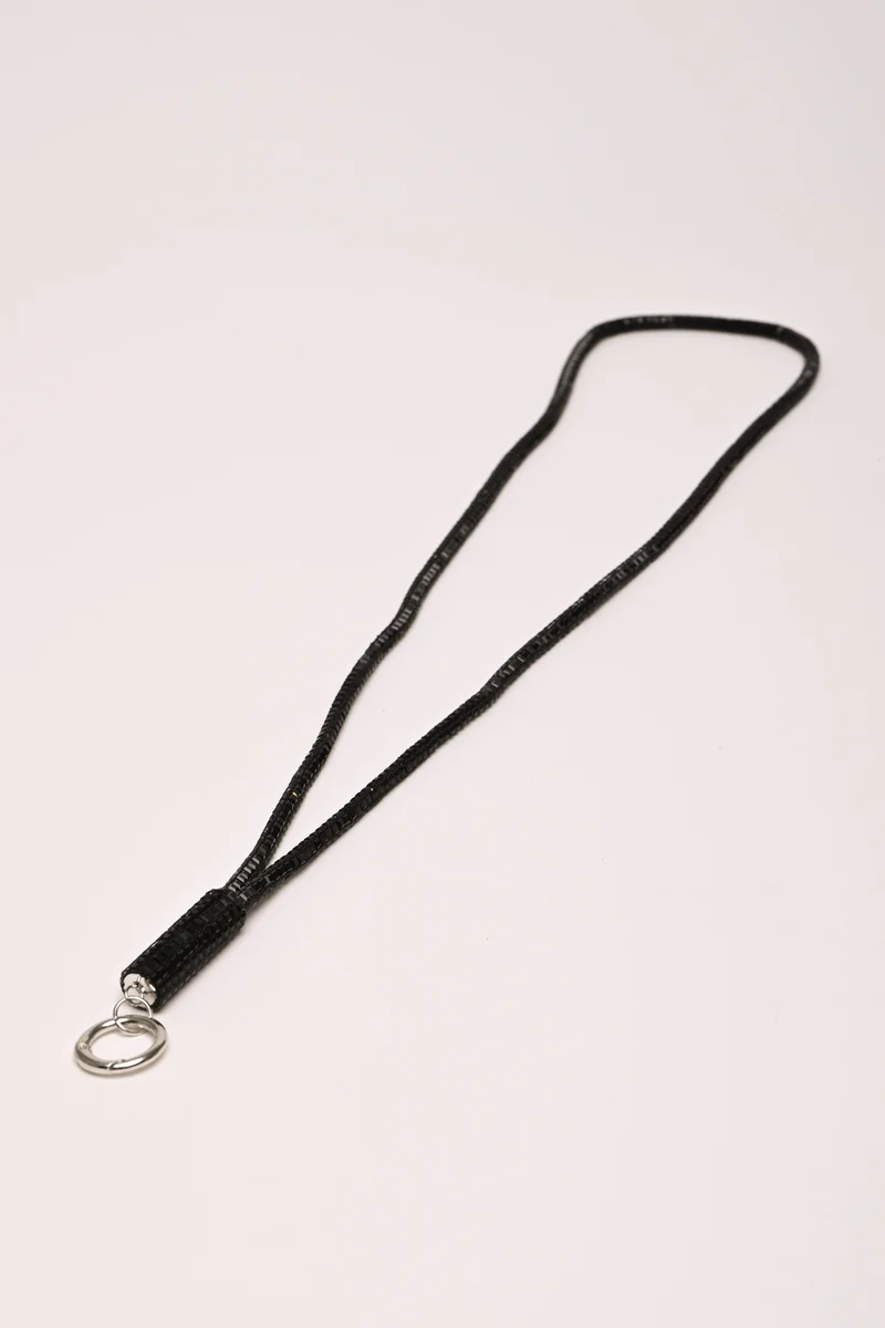 Collana porta-badge con strass