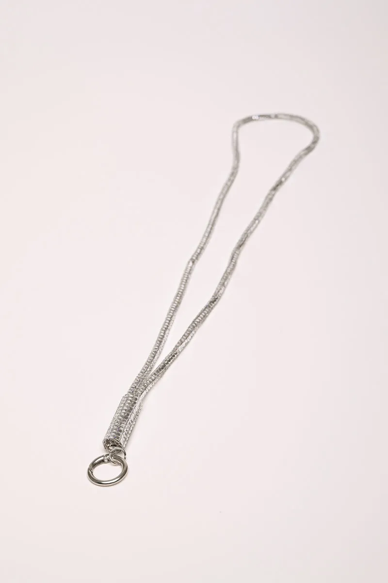 Collana porta-badge con strass