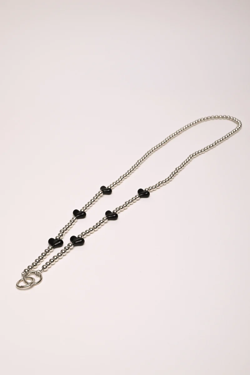 Collana porta-badge con cuori