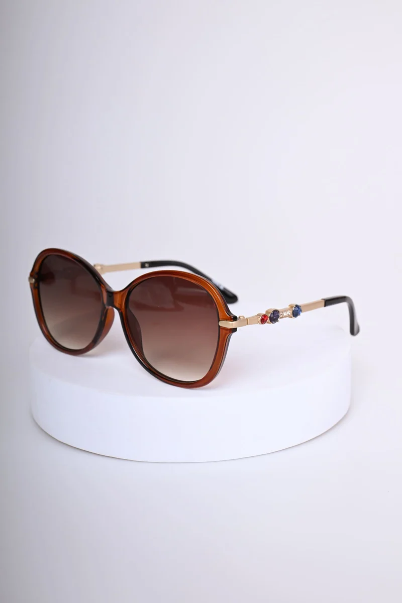Occhiale da sole con strass