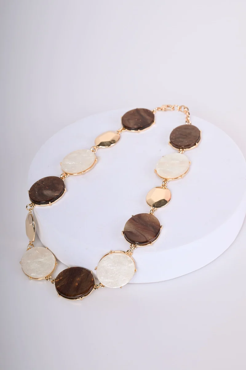 Collana con pendenti arrotondati