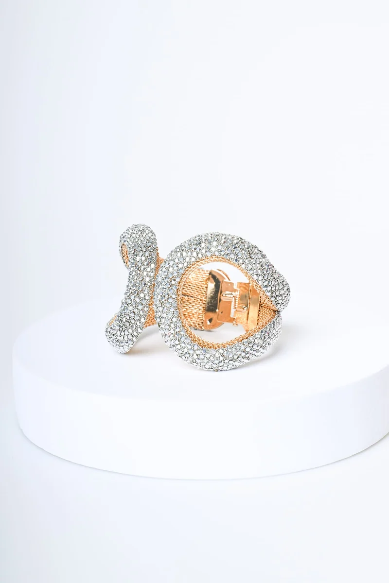 Bracciale rigido con strass