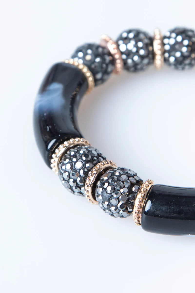 Bracciale rigido con strass