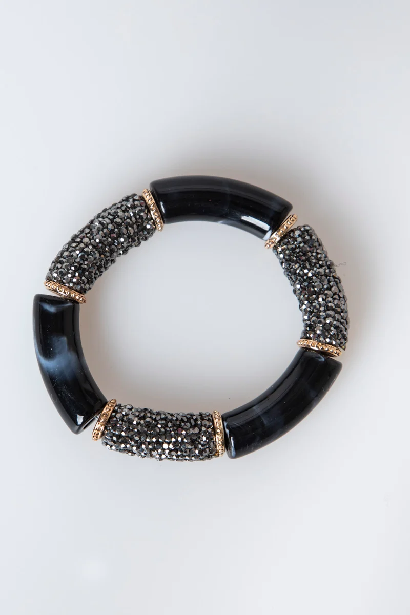 Bracciale rigido con strass