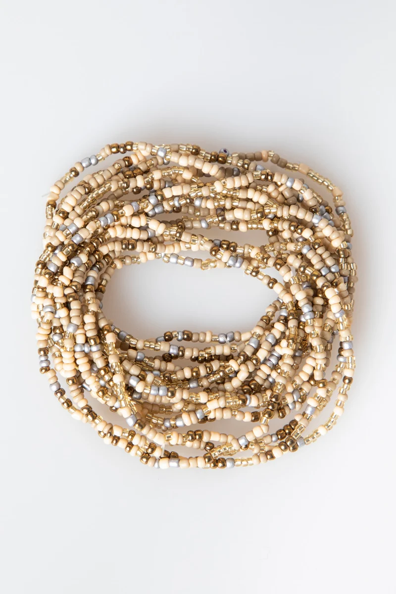 Bracciale multifili con perline