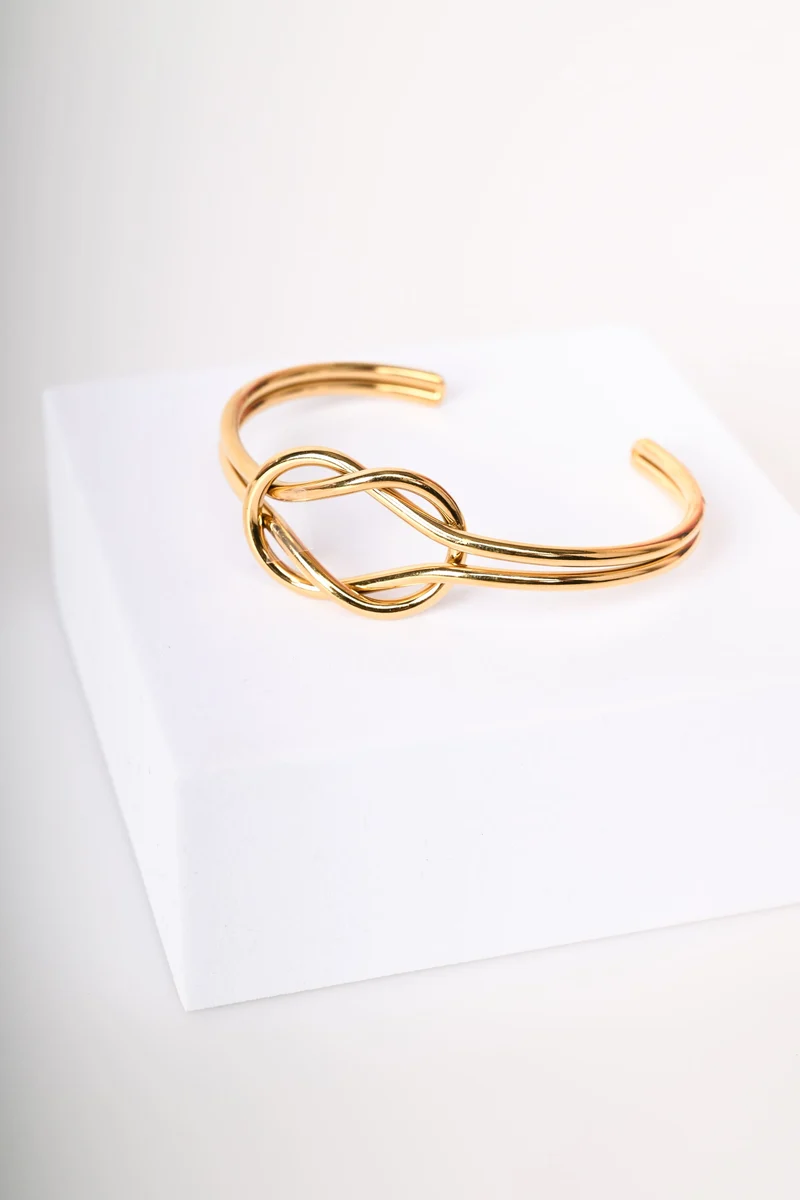 Bracciale rigido con intreccio