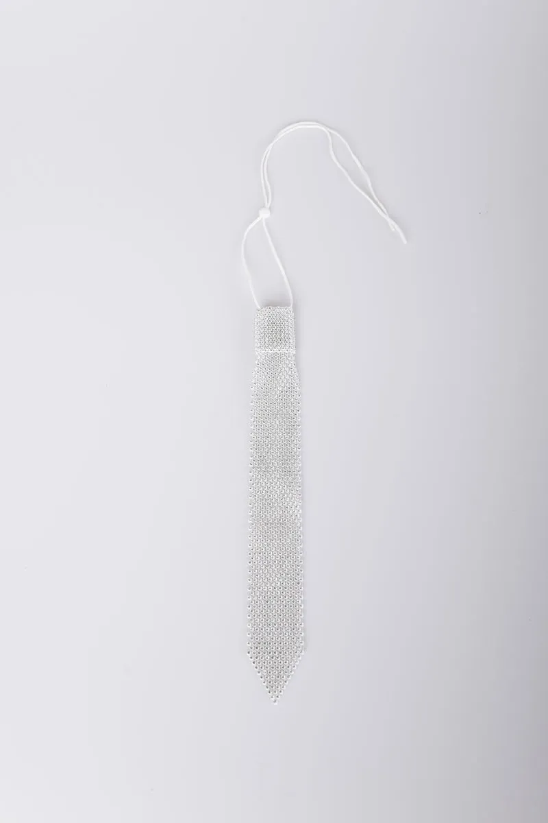 Cravatta con strass