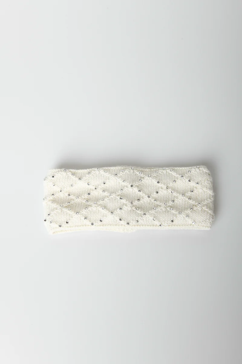 Fascia per capelli con strass
