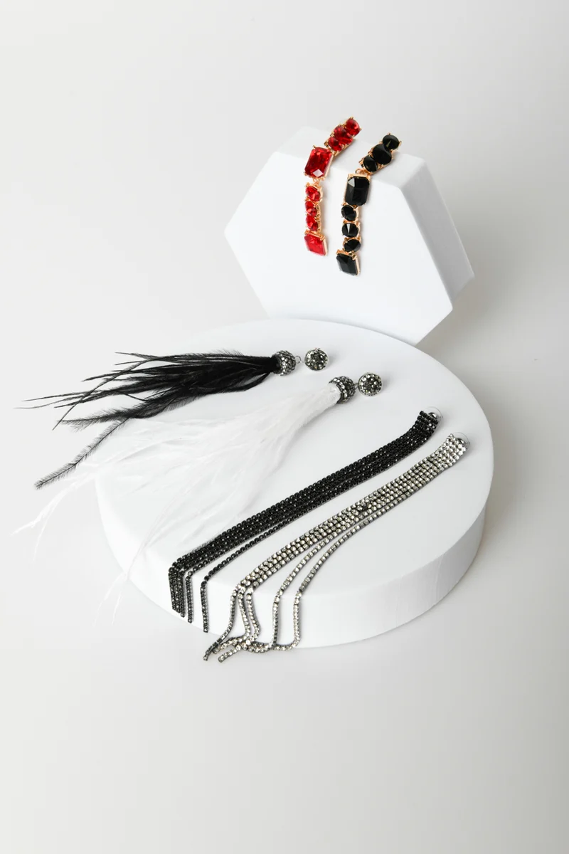 Set da tre paia di orecchini