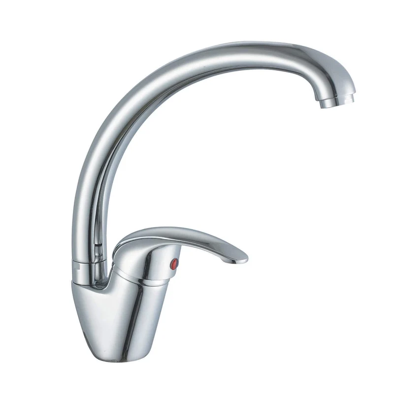 Monocomando Rubinetto Miscelatore Lavello Serie Euro Canna Alta Cucina Cromo