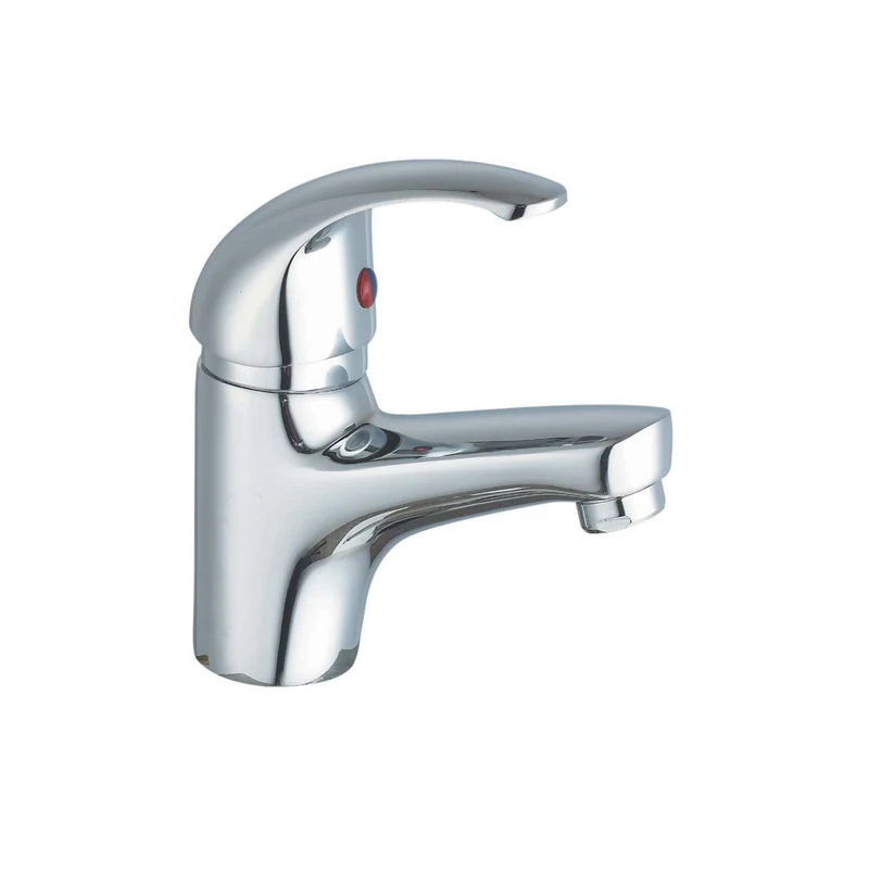 Monocomando Rubinetto Miscelatore Lavabo Bagno Cromo Euro Piletta E Saltello