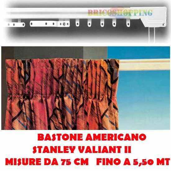 SCORRITENDA VALIANT II RILOGA STANLEY KIRSH SWISH ACRIMO ESTENSIBILE 75/550 cm