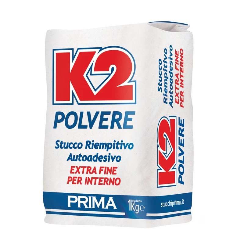 Stucco In Polvere K2 Per Muro Kg 5 Rimepitivo Extra Fine Per Interno Prima