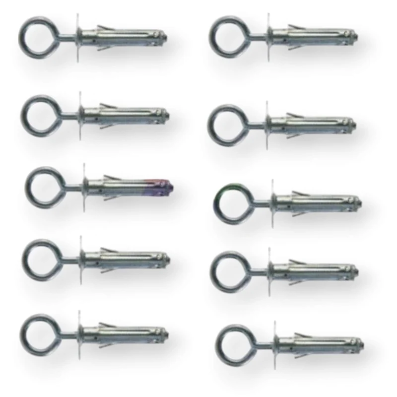 Minitassello Tassello Acciaio Ferro Mini Occhiello Chiuso Mm 6 Cromato 10 Pz