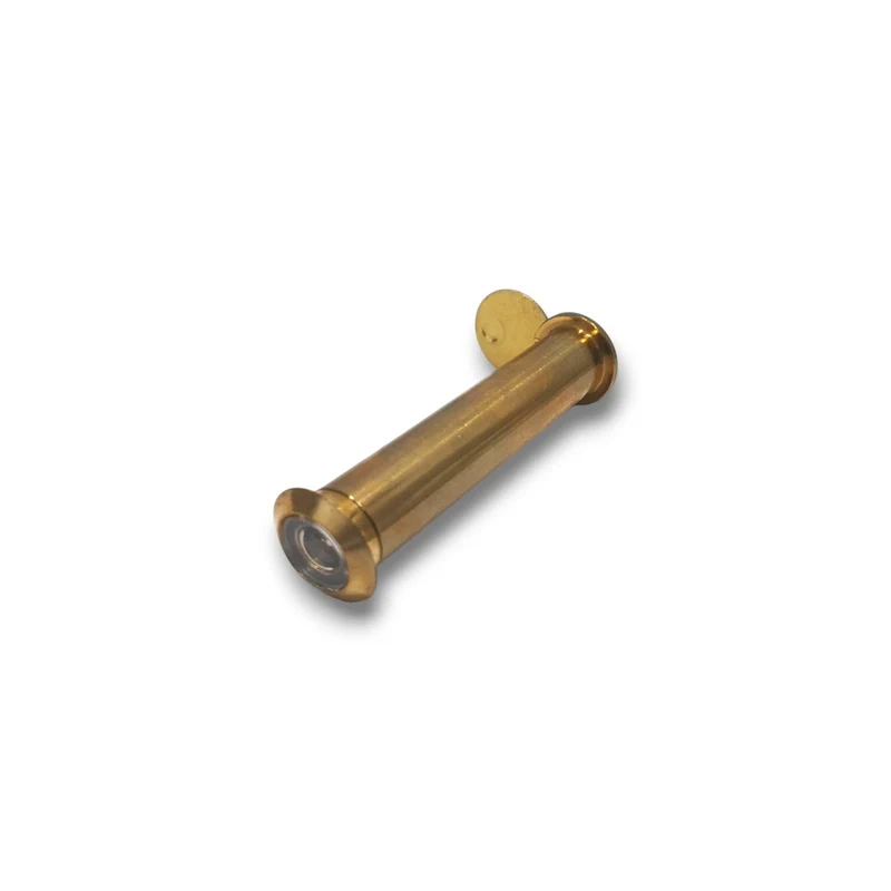 Spioncino per Porta Blindata Legno Ingresso Oro in Ottone mm 60 80 foro 12