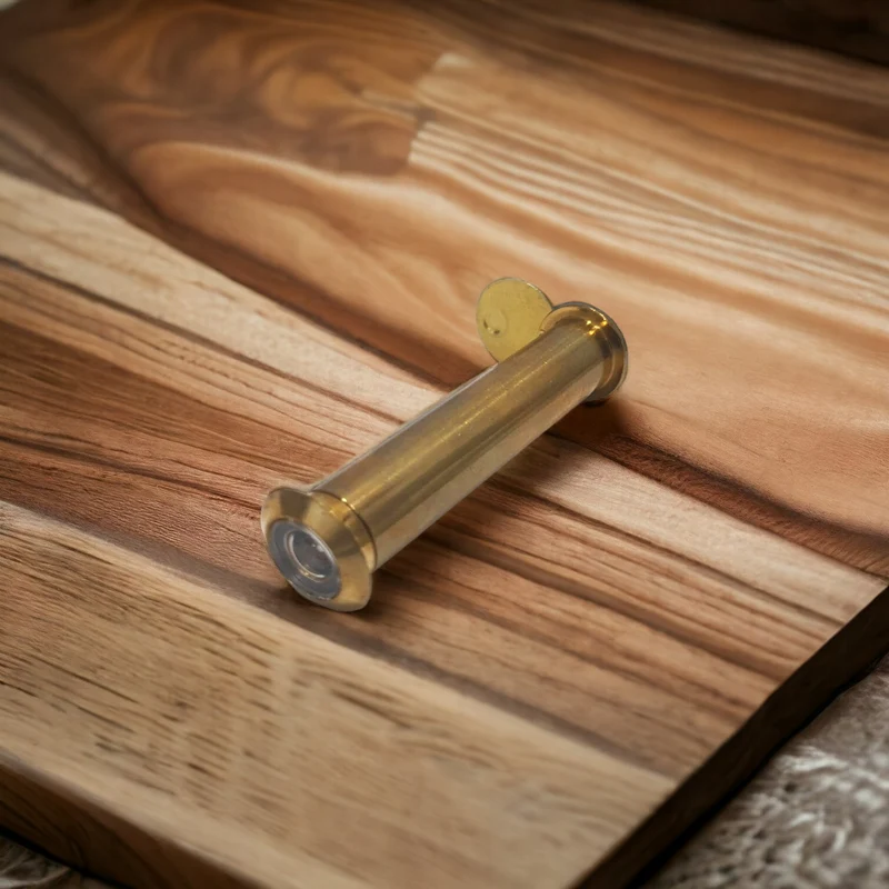 Spioncino per Porta Blindata Legno Ingresso Oro in Ottone mm 60 80 foro 12