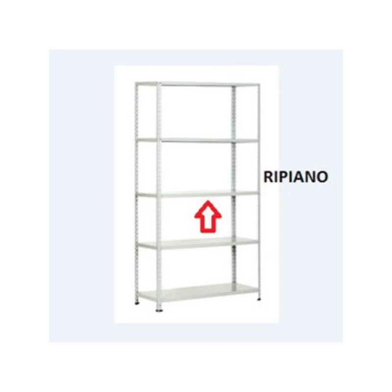 Ricambio Ripiano per Panda Kit a 5 Ripiani 100 x 37X H196 Cm