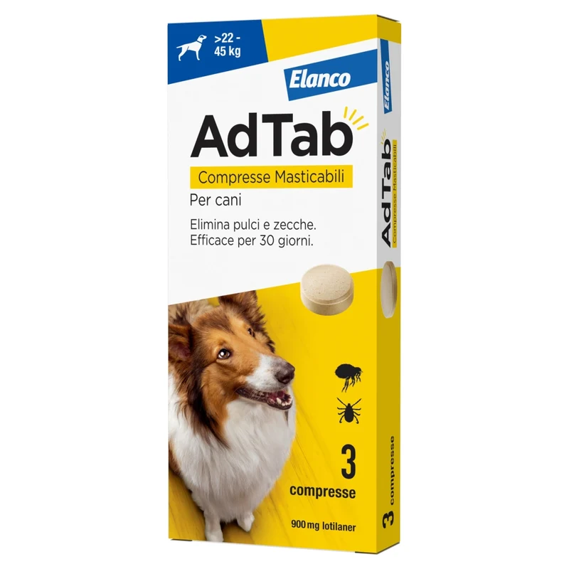Adtab Compresse Masticabili per Cani 22 45 kg