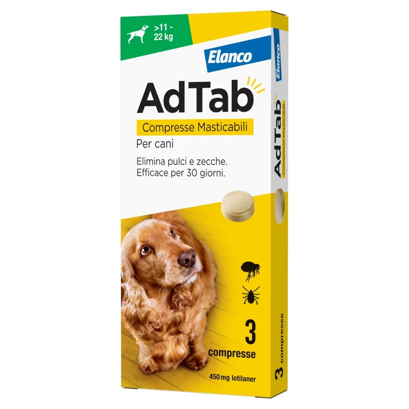 Adtab Compresse Masticabili per Cani 11 22 kg