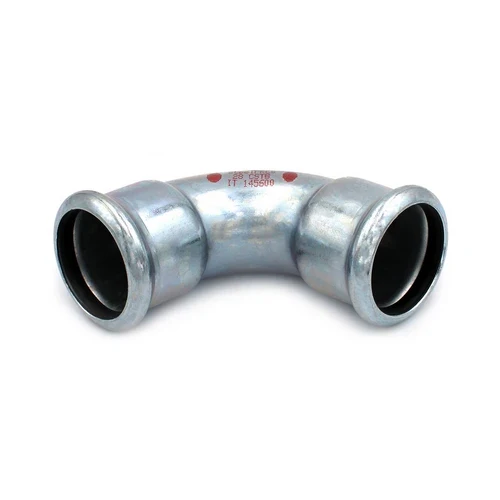 Curva 90 ff a pressare in acciaio carbonio steel pres diam. 22
