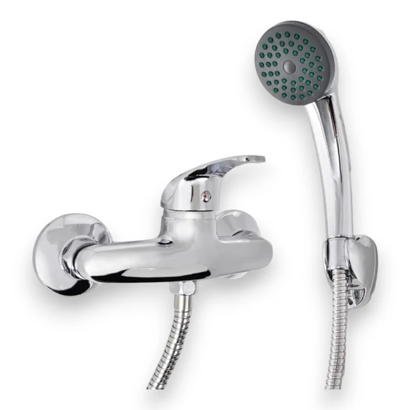 Doccetta miscelatore monocomando in ottone cromato