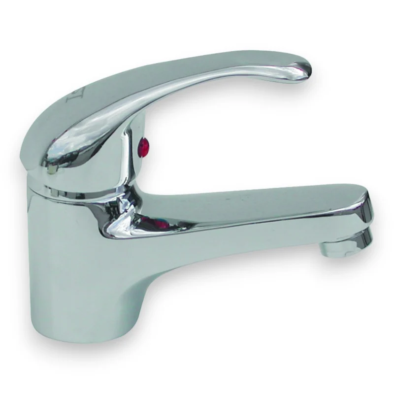 Rubinetto acqua miscelatore monocomando lavabo in ottone cromato
