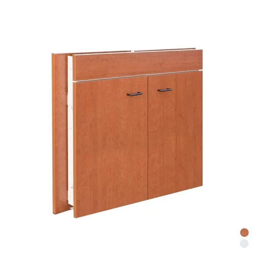 Sottolavello a 2 ante pieghevole cm 80x45 teak top ceramica