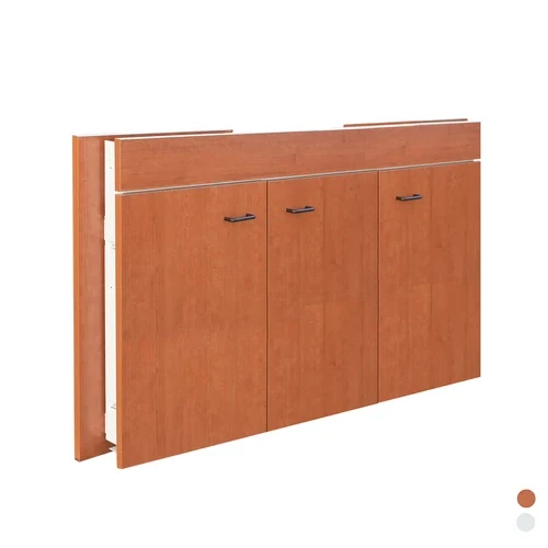Sottolavello a 3 ante pieghevole cm 120x50 teak top inox