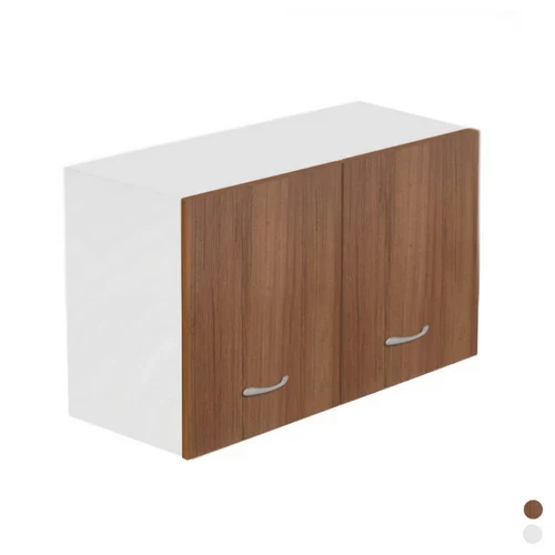 Pensile sopracappa apertura a 2 ante cm. 60x33xh.40 teak