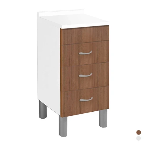 Base 3 cassetti 40x50 cm. 40 x 50 bianco