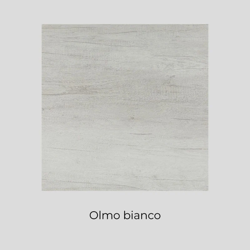 Mobile Lavanderia a Colonna per Lavatrice o Asciugatrice con 2 Ante Installabili Sopra o Sotto 70x70x174A cm in Nobilitato Unika Olmo Bianco