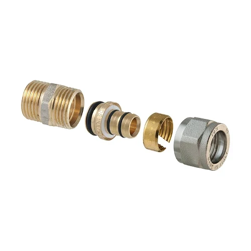 Raccordo diritto maschio a compressione p/multistrato 2pz assemblato 3/4 x 1 26 2 00