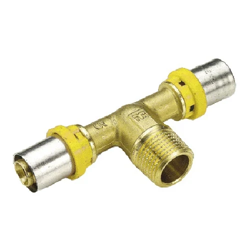 Raccordo per gas tee maschio 20 x 3/4 x 20
