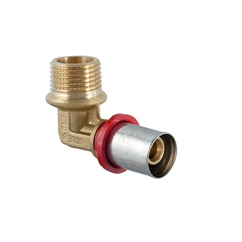 Raccordo curvo maschio a pressare per multistrato 3/4 x 20