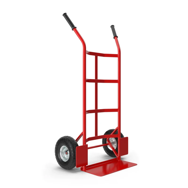 Carrello portapacchi con ruote pneumatiche