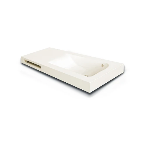 Lavabo linea emotion mod. joy 03 beige 121x46xh12 p.a. sx