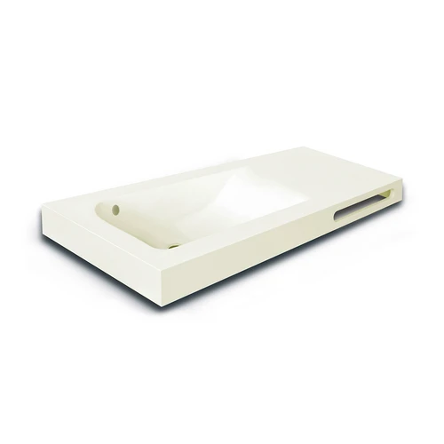 Lavabo linea emotion mod. joy 02 beige 121x46xh12 p.a. dx