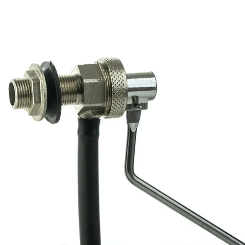 Rubinetto a galleggiante nichelato silenzioso tipo catis 1/2 200 mm