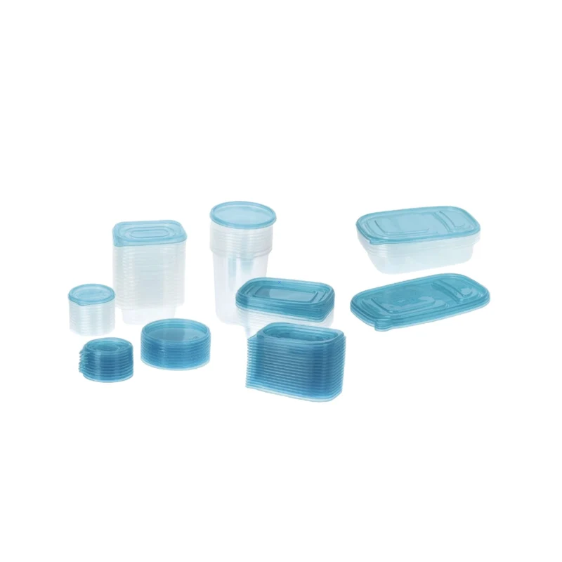 Kit da 50 contenitori per alimenti con coperchio