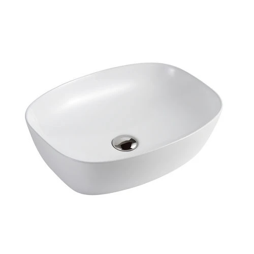 Lavabo ovale mod. lav01 cm 70x38x14 bianco lucido