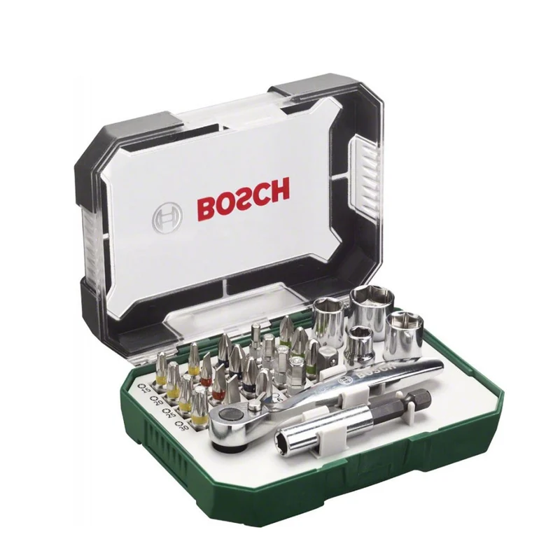 Set avvitamento con cricchetto piccolo 26 pezzi
