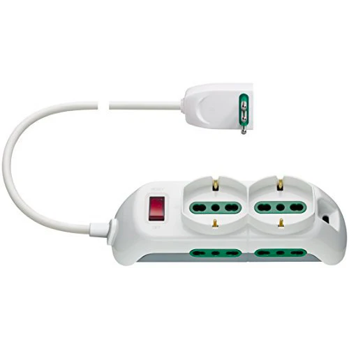 Presa 2 univers.+4P17/11+SPB11+cbe bianco
