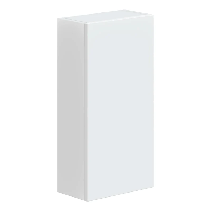 Mobile Pensile Da Bagno Con Anta Reversibile E 2 Ripiani Regolabili Struttura Sospesa Salvaspazio In Melaminico Per Piccoli Spazi 60 X 30 X 16 Cm Bianco