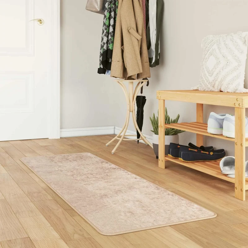 Runner Tappeto MARSA Beige 50 x 150 cm Poliestere e PVC 42023074