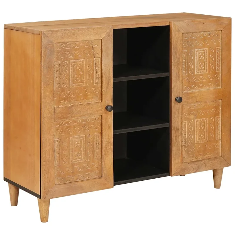 Credenza 90 x 33 x 75 cm Legno di mango massello 4018108